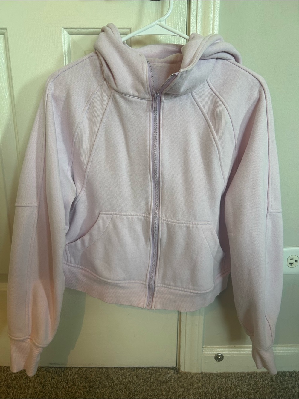 Oversized pink scuba full zip PNKO xs/s